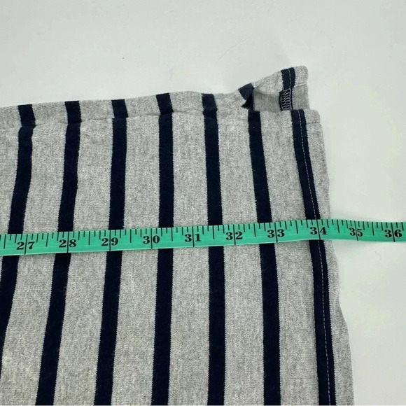 L.L. Bean Heritage Mariner Dress grey with black Breton Stripes - Picture 3 of 7